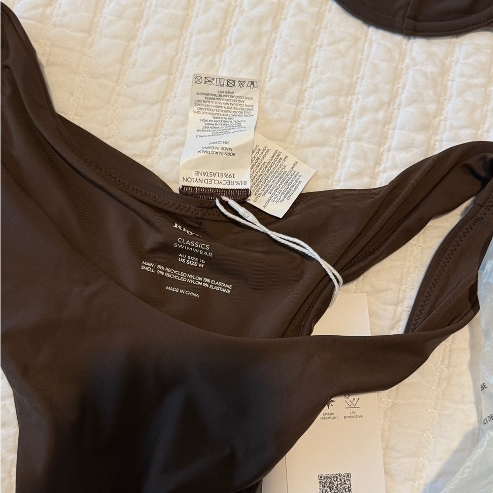Rhythm Dark Brown Two-Piece Bikini Set - M - Picture 4 of 12